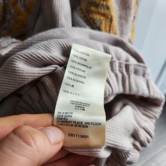 Free People Cross Country Top Blouson Crop Top Small - Picture 10 of 11